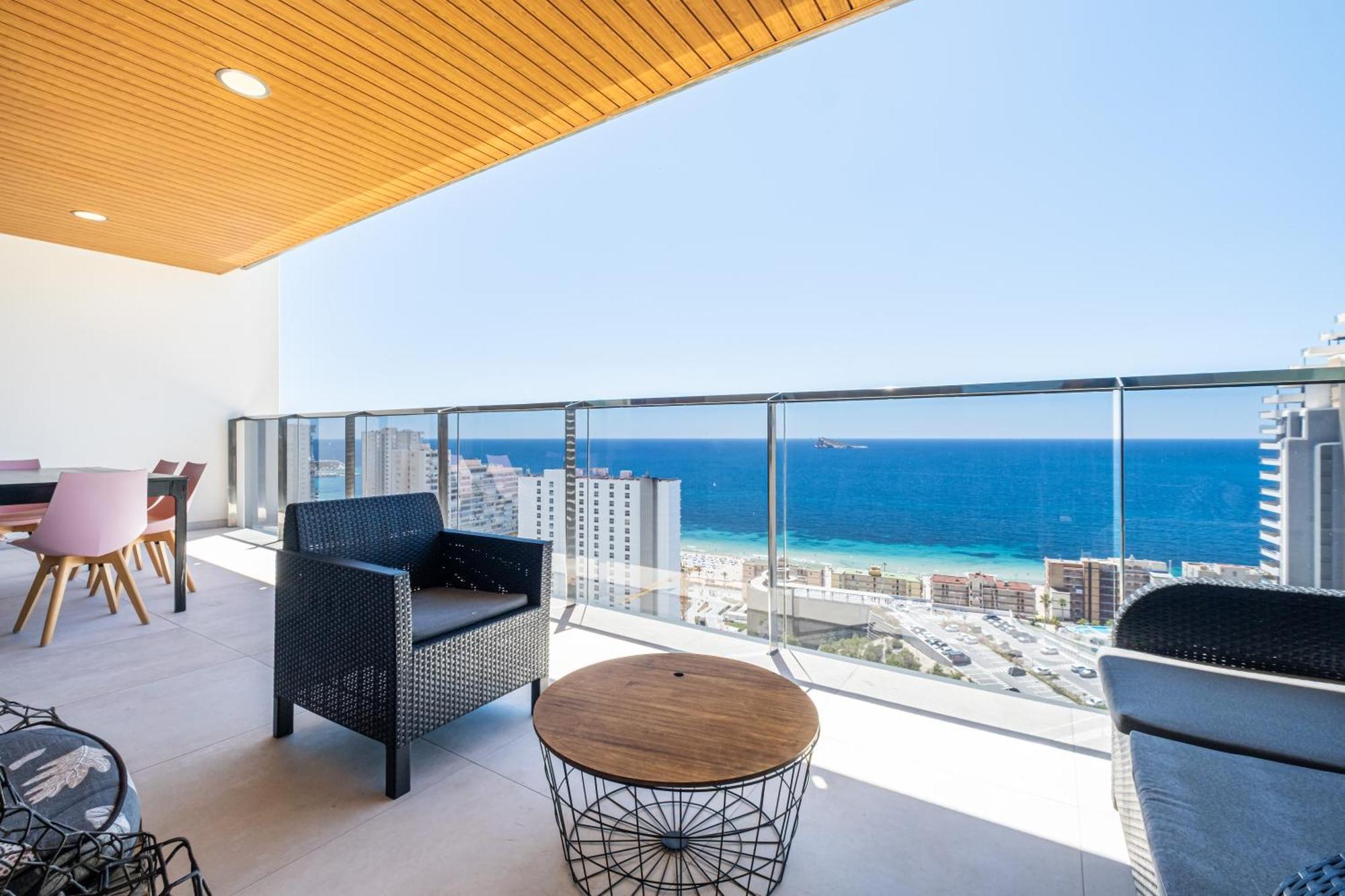 Sunset Waves 18-35 Poniente Beach Resort Benidorm Bagian luar foto